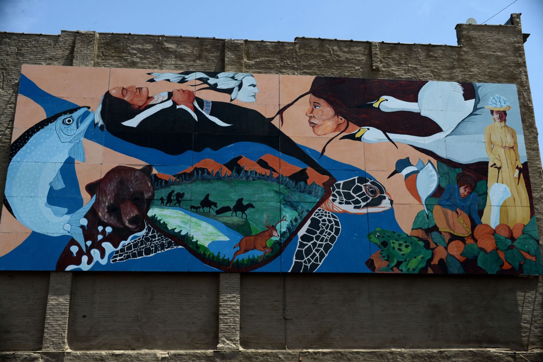 Goin' to Kansas City -Wyandot Echoes mural